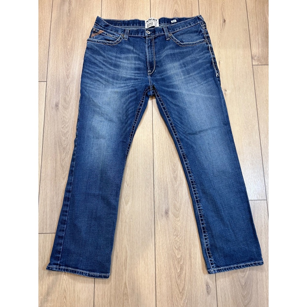 Ariat M4 Adkins Relaxed Boot Cut Jeans Mens 40x32 Medium Wash Denim 10021767